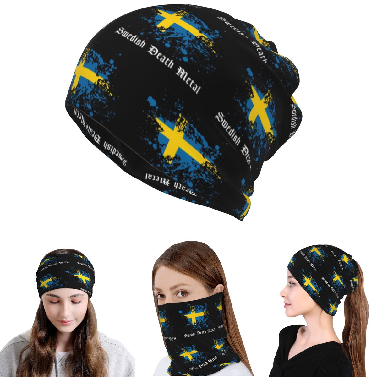 Knit Beanie Hat Warm - Swedish Death Metal Band Black Heavy