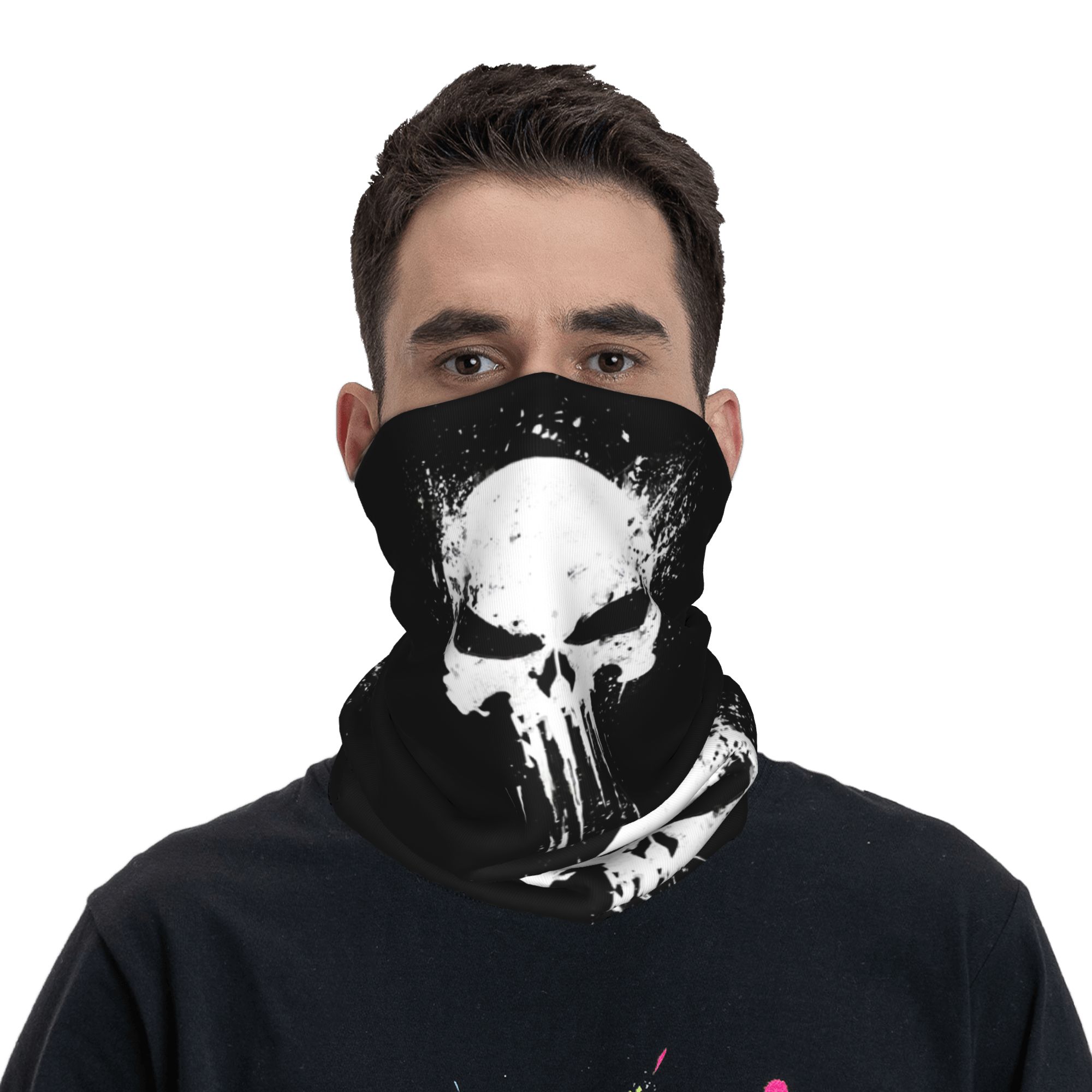 Custom Skeleton Skull Bandana  - Neck Gaiter Fleece のレビューと価格