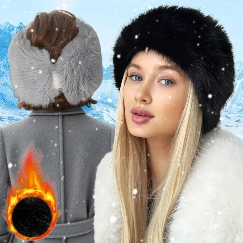 Wide Band Fur Headband Winter  - Fleece Ear Warmer Band のレビューと価格