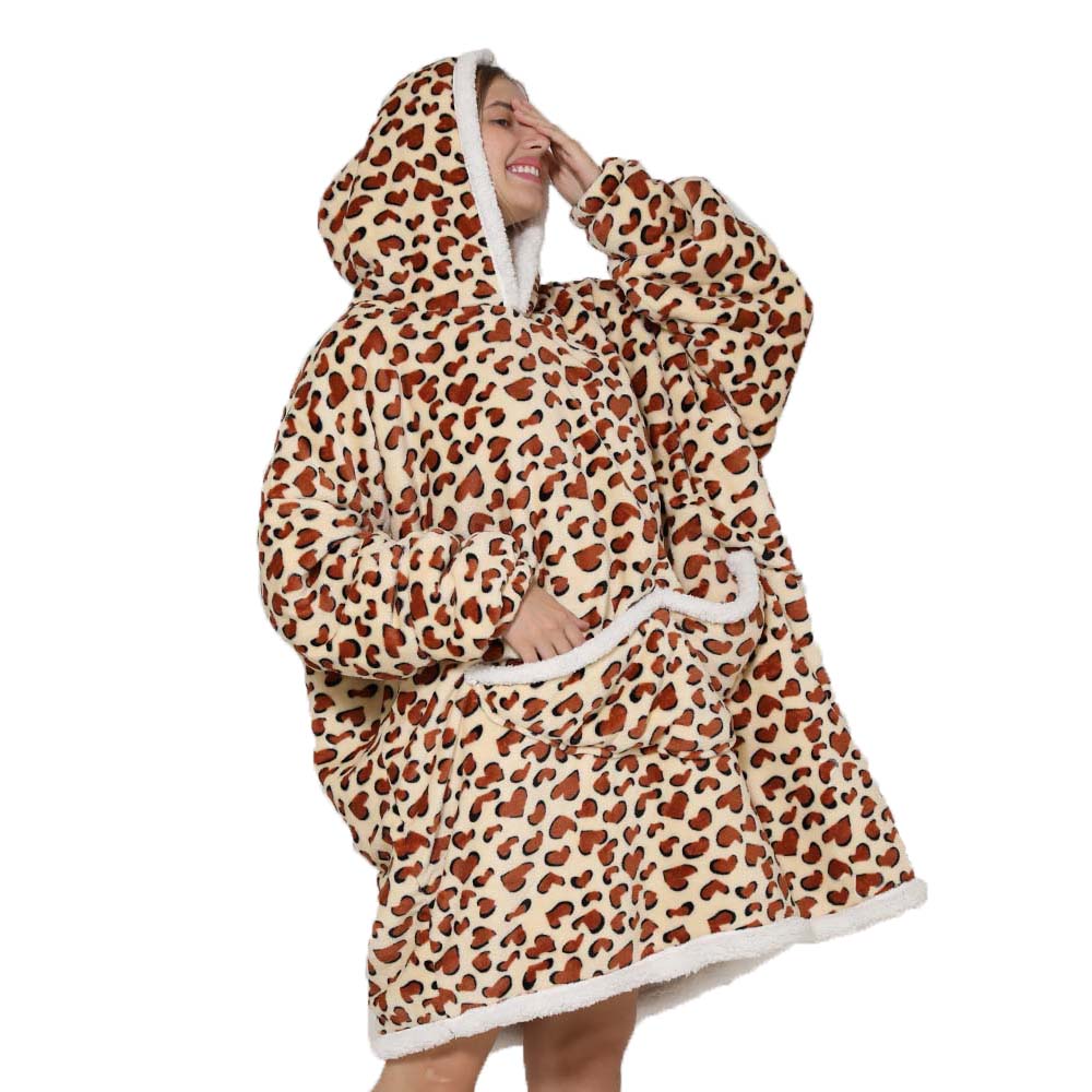 Lazy Hoodie Blanket Oversized  - Sherpa Hoodie Fleece のレビューと価格