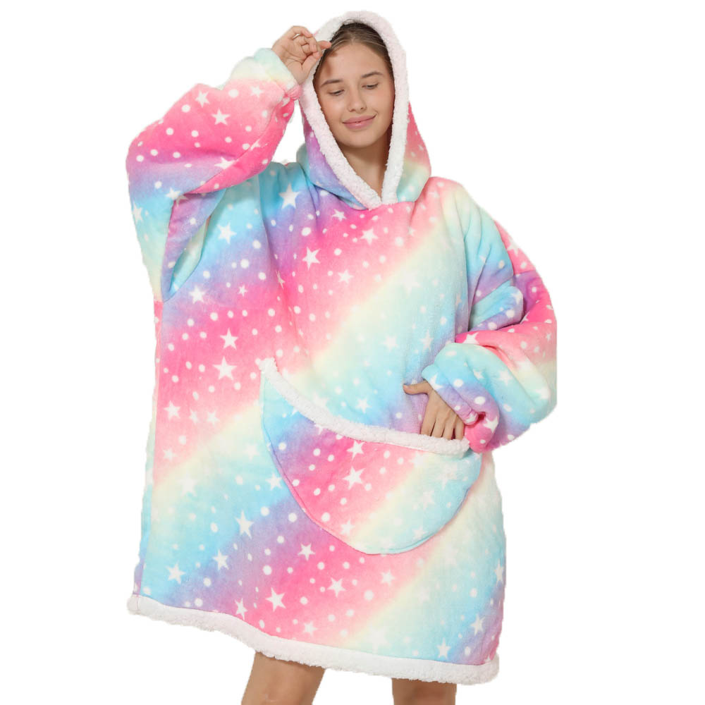 Lazy Hoodie Blanket Oversized  - Sherpa Hoodie Fleece のレビューと価格
