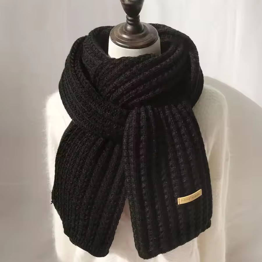 Thick Cable Knit Warm Cashmere - Wool Scarf Men のレビューと価格