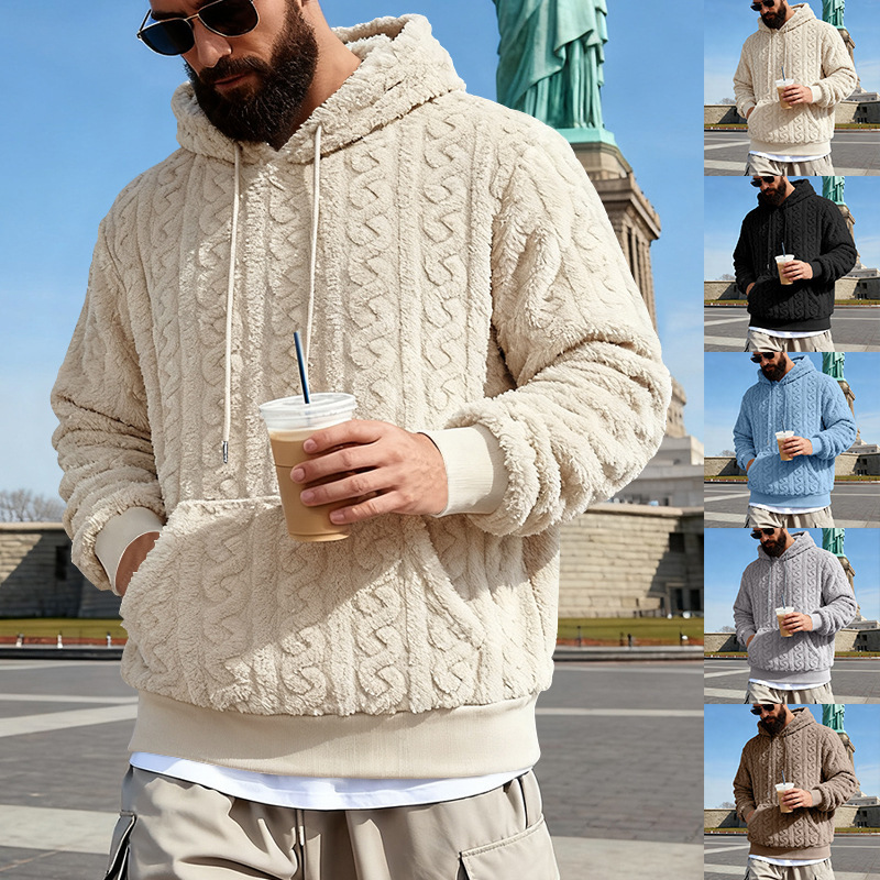 Men's Fleece Hoodie Winter War - Sherpa Hoodie Fleece のレビューと価格