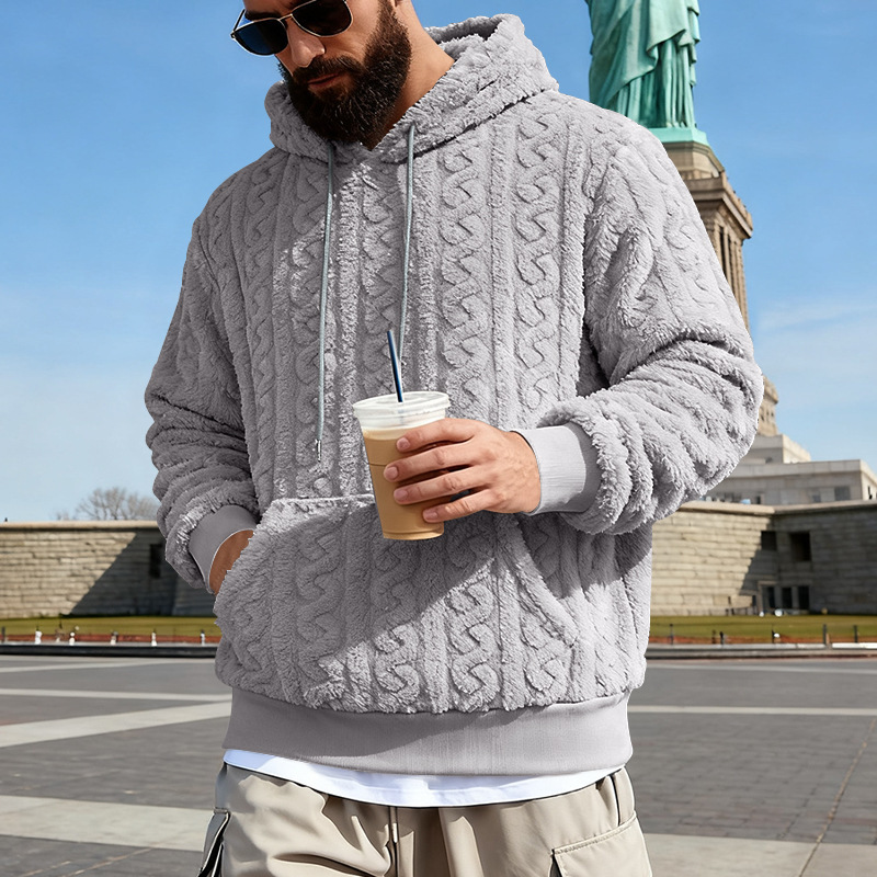 Men's Fleece Hoodie Winter War - Sherpa Hoodie Fleece のレビューと価格