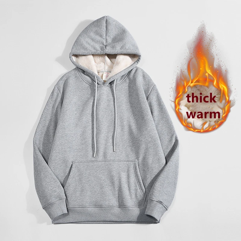 High Quality Gray Thicken Flee - Sherpa Hoodie Fleece のレビューと価格