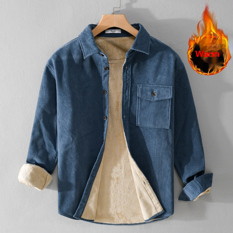 Men's Corduroy Shirt Jacket He - Flannel Shirt Lined のレビューと価格