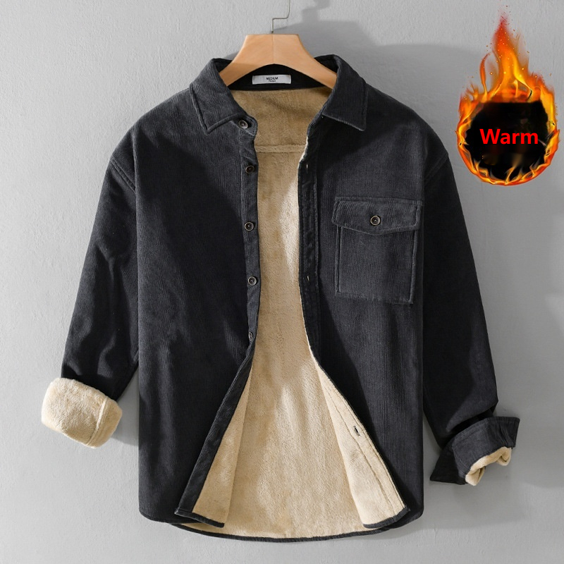 Men's Corduroy Shirt Jacket He - Flannel Shirt Lined のレビューと価格