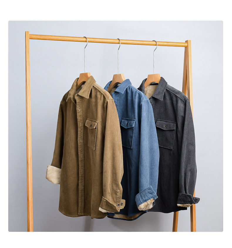 Men's Corduroy Shirt Jacket He - Flannel Shirt Lined のレビューと価格
