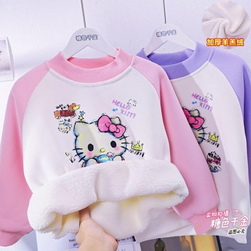 Sanrio Hello Kitty Girls Fleec - Sherpa Hoodie Fleece のレビューと価格
