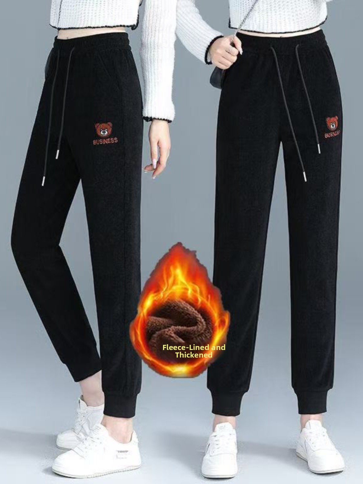 High Waist Fleece Lined Thick  - Corduroy Pant Warm のレビューと価格