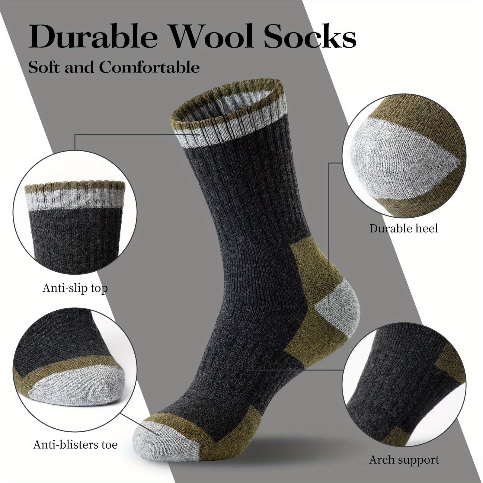 Winter Merino Wool Socks Thick - Thermal Sock Wool のレビューと価格