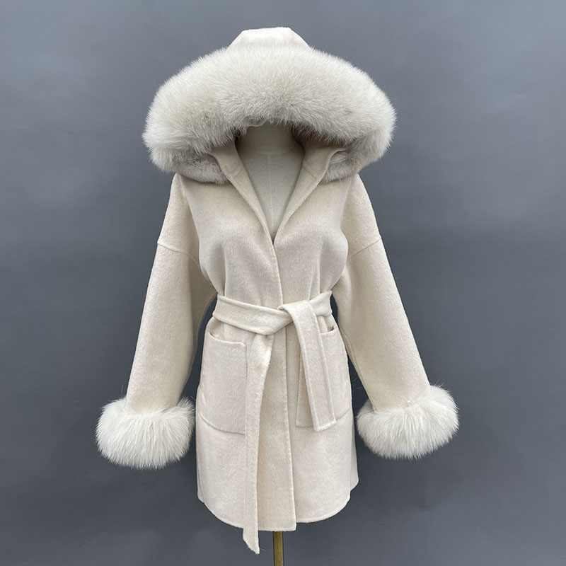 MISSJANEFUR Wool Coat with Rea - Wool Coat Peacoat のレビューと価格