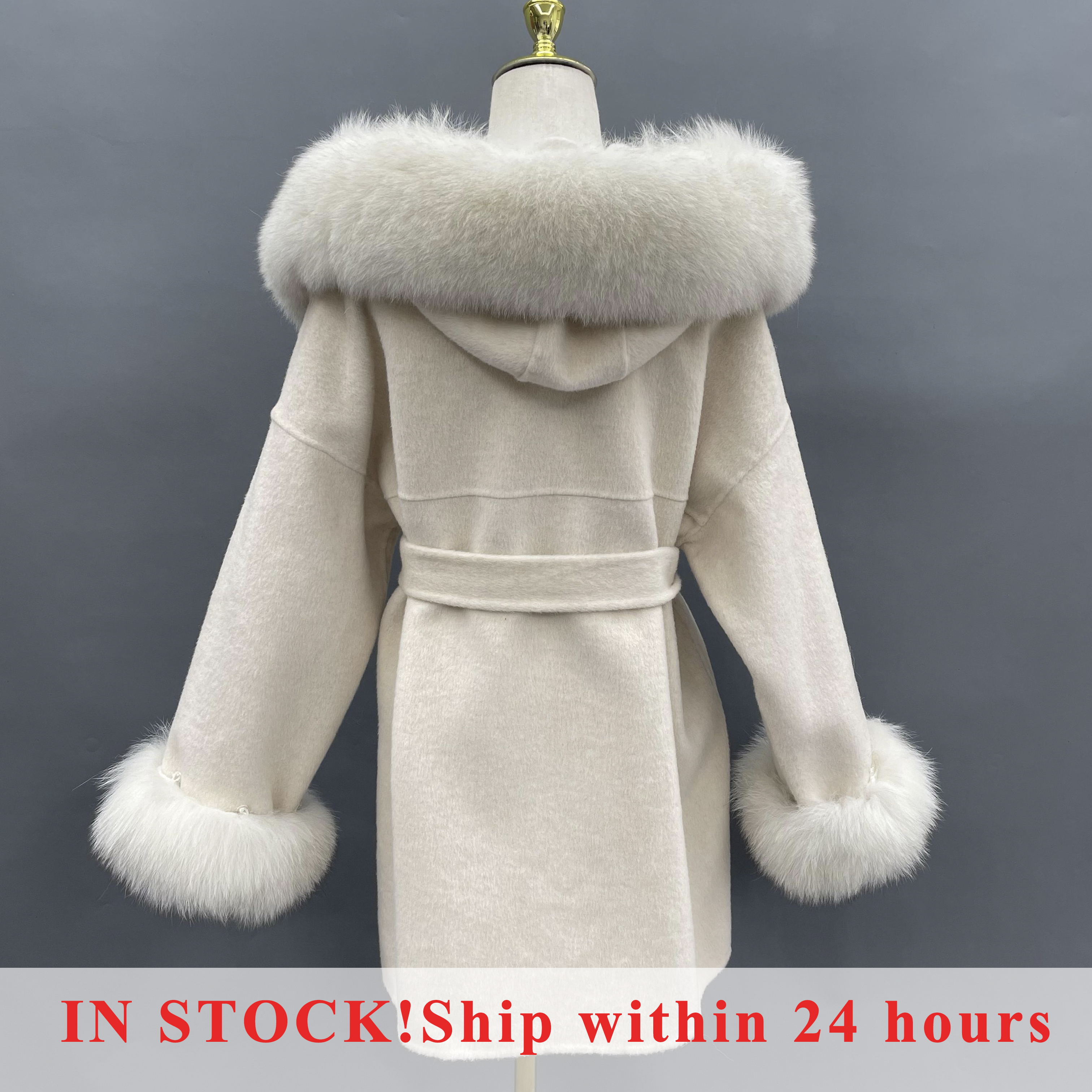 MISSJANEFUR Wool Coat with Rea - Wool Coat Peacoat のレビューと価格
