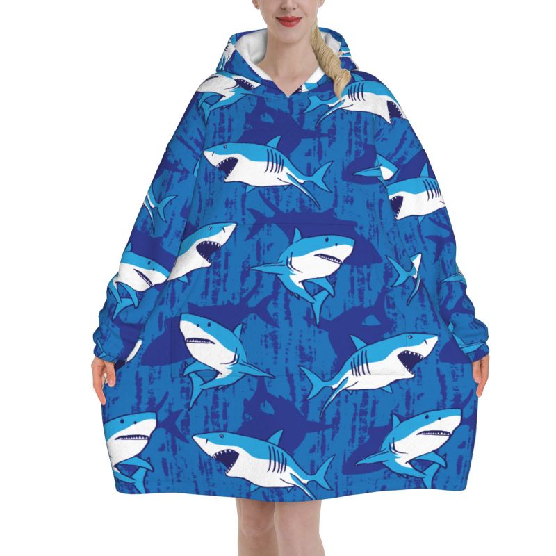 Wearable Blanket Hoodie Cartoo - Sherpa Hoodie Fleece のレビューと価格