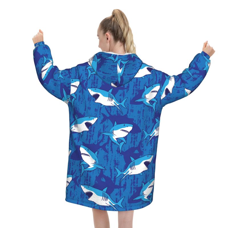 Wearable Blanket Hoodie Cartoo - Sherpa Hoodie Fleece のレビューと価格