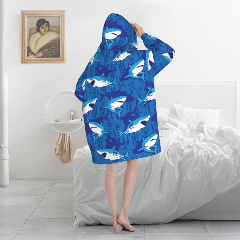 Wearable Blanket Hoodie Cartoo - Sherpa Hoodie Fleece のレビューと価格