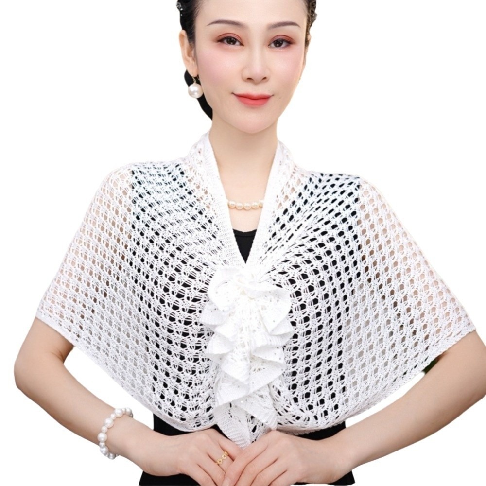 Sparkly Design Hollow Out Card - Shawl Wrap Winter のレビューと価格