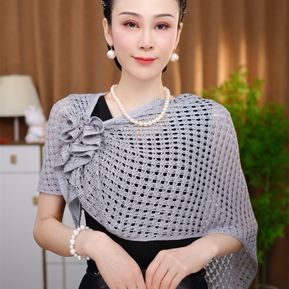 Sparkly Design Hollow Out Card - Shawl Wrap Winter のレビューと価格