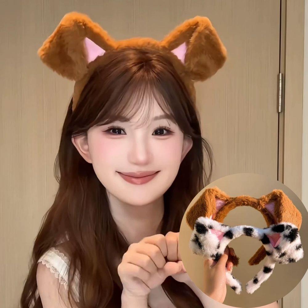 Spotted Dogs Folded Ear Hairba - Winter Headband Fleece のレビューと価格