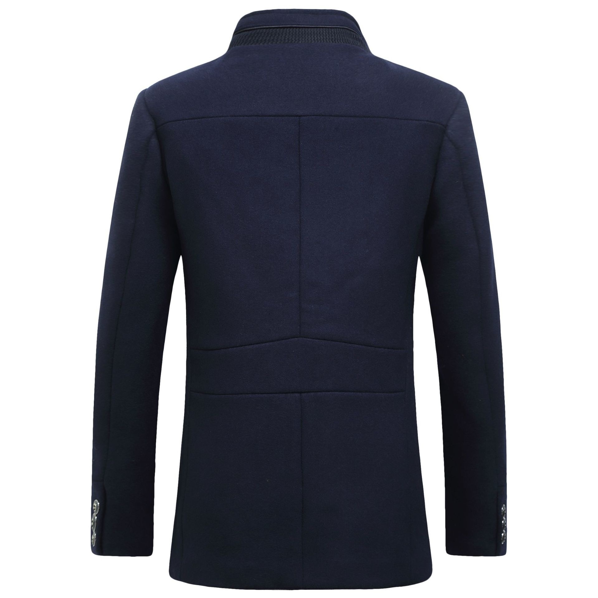 Fashion Men's Wool jacket Clas - Wool Coat Peacoat のレビューと価格