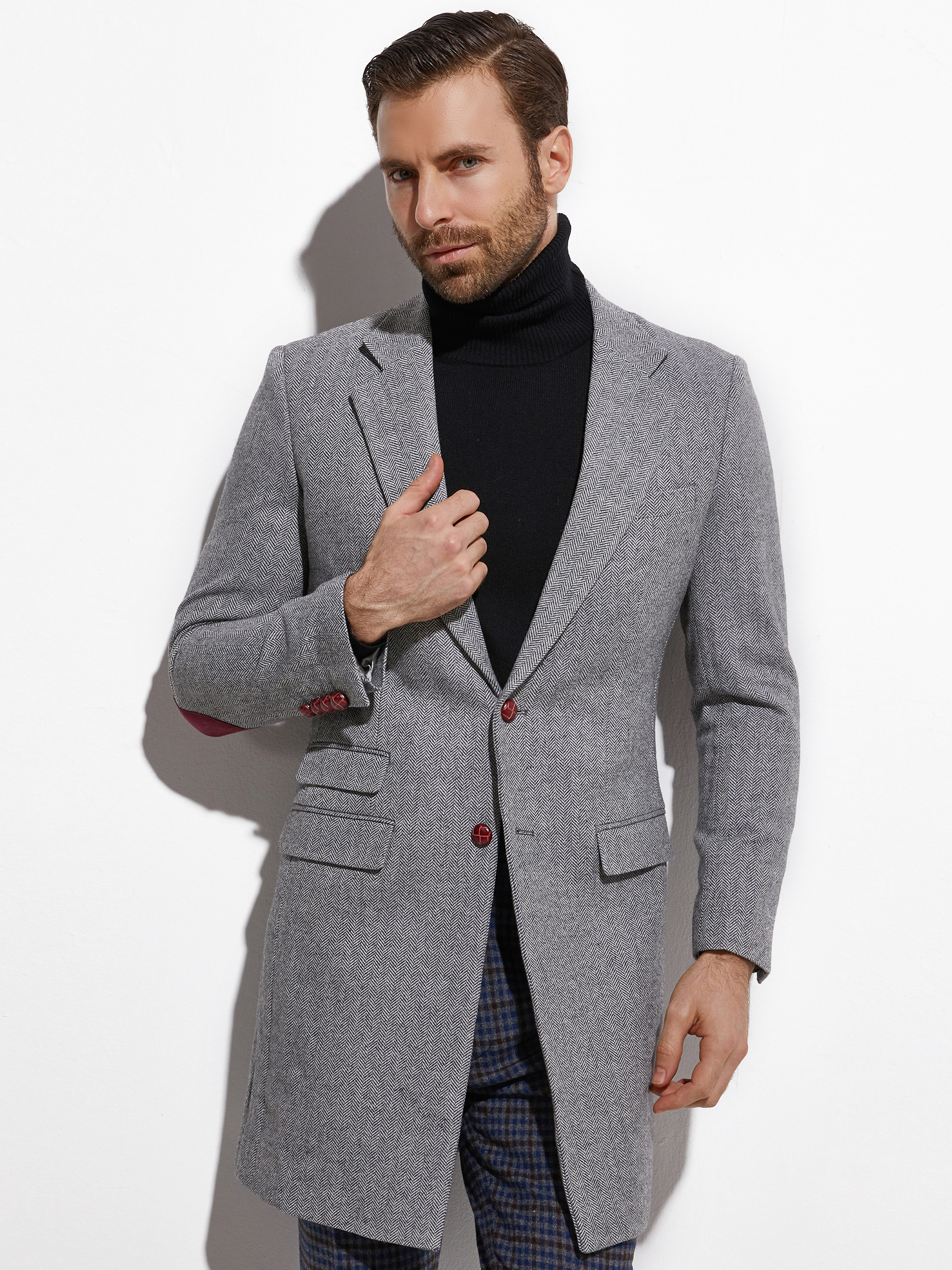 2026 Medium Length Spring Autu - Wool Coat Peacoat のレビューと価格