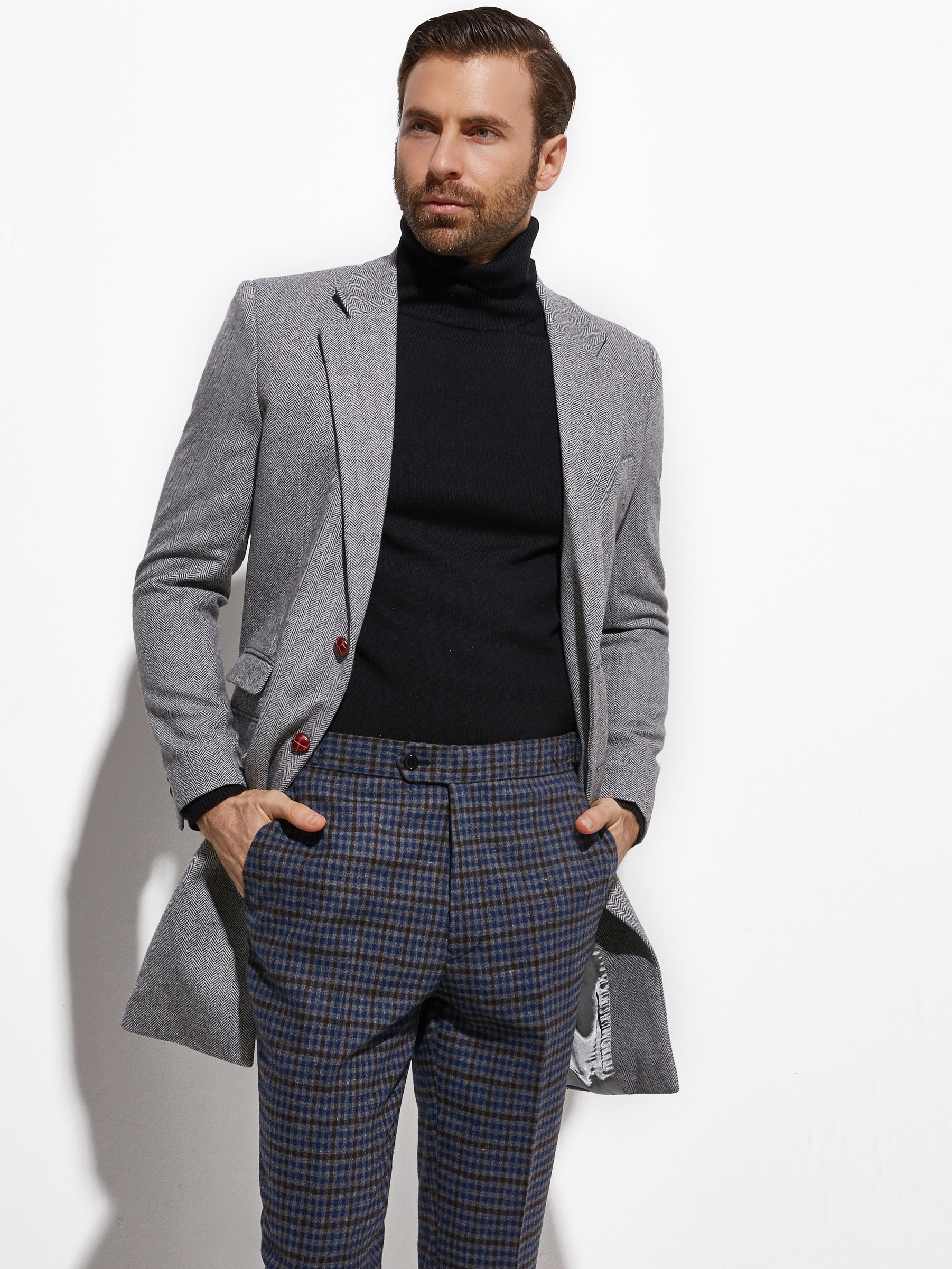 2026 Medium Length Spring Autu - Wool Coat Peacoat のレビューと価格