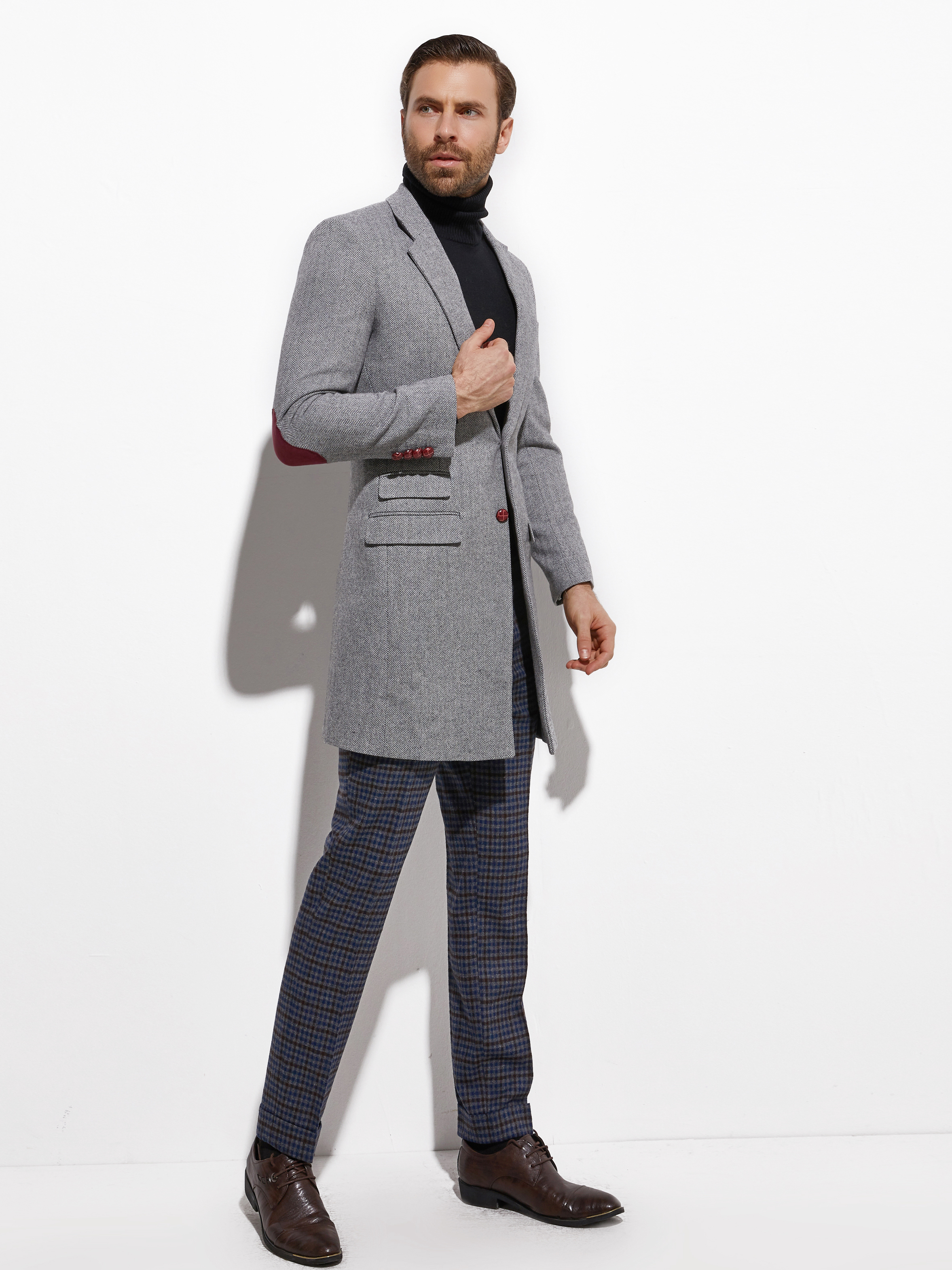 2026 Medium Length Spring Autu - Wool Coat Peacoat のレビューと価格