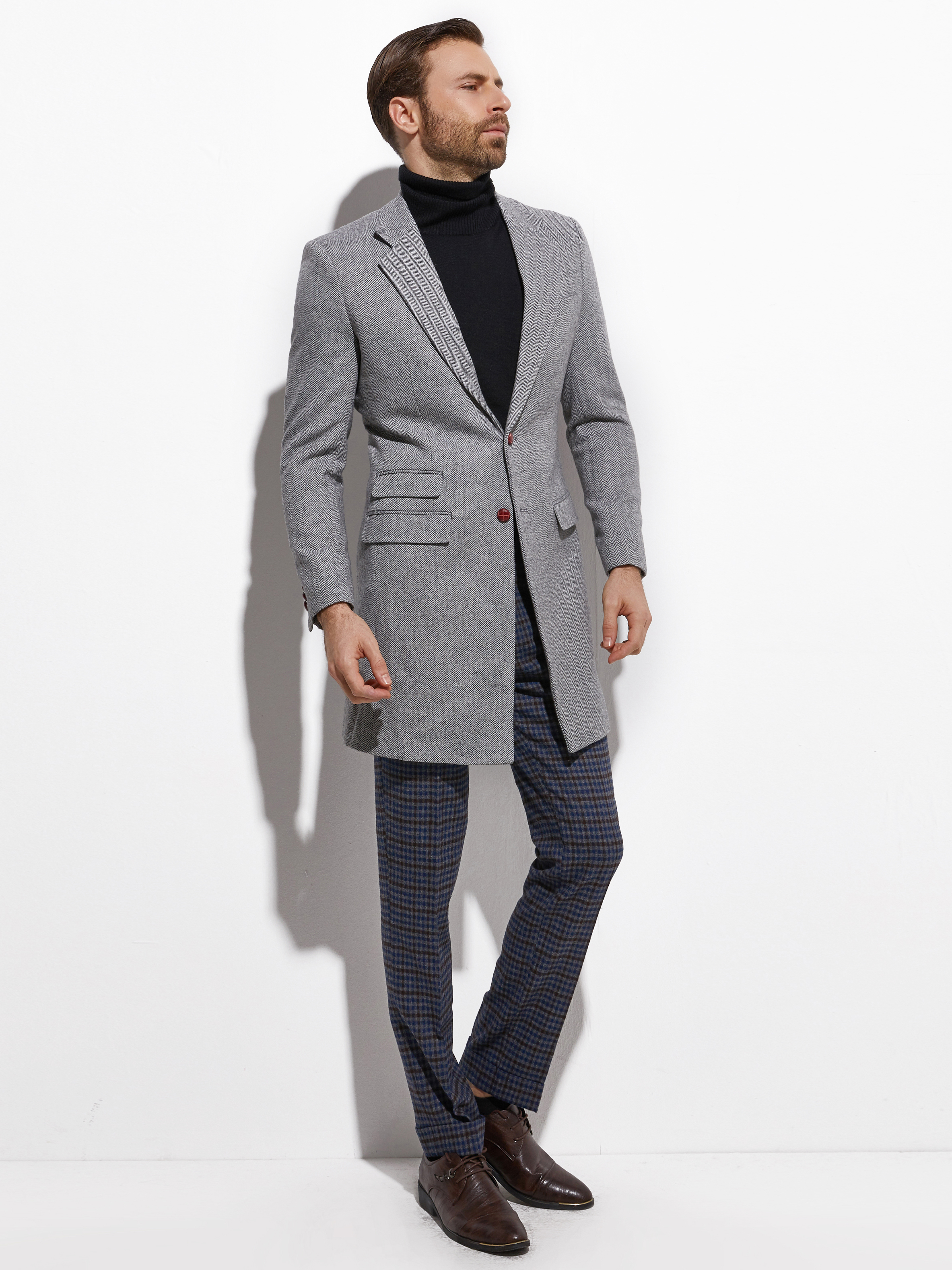2026 Medium Length Spring Autu - Wool Coat Peacoat のレビューと価格