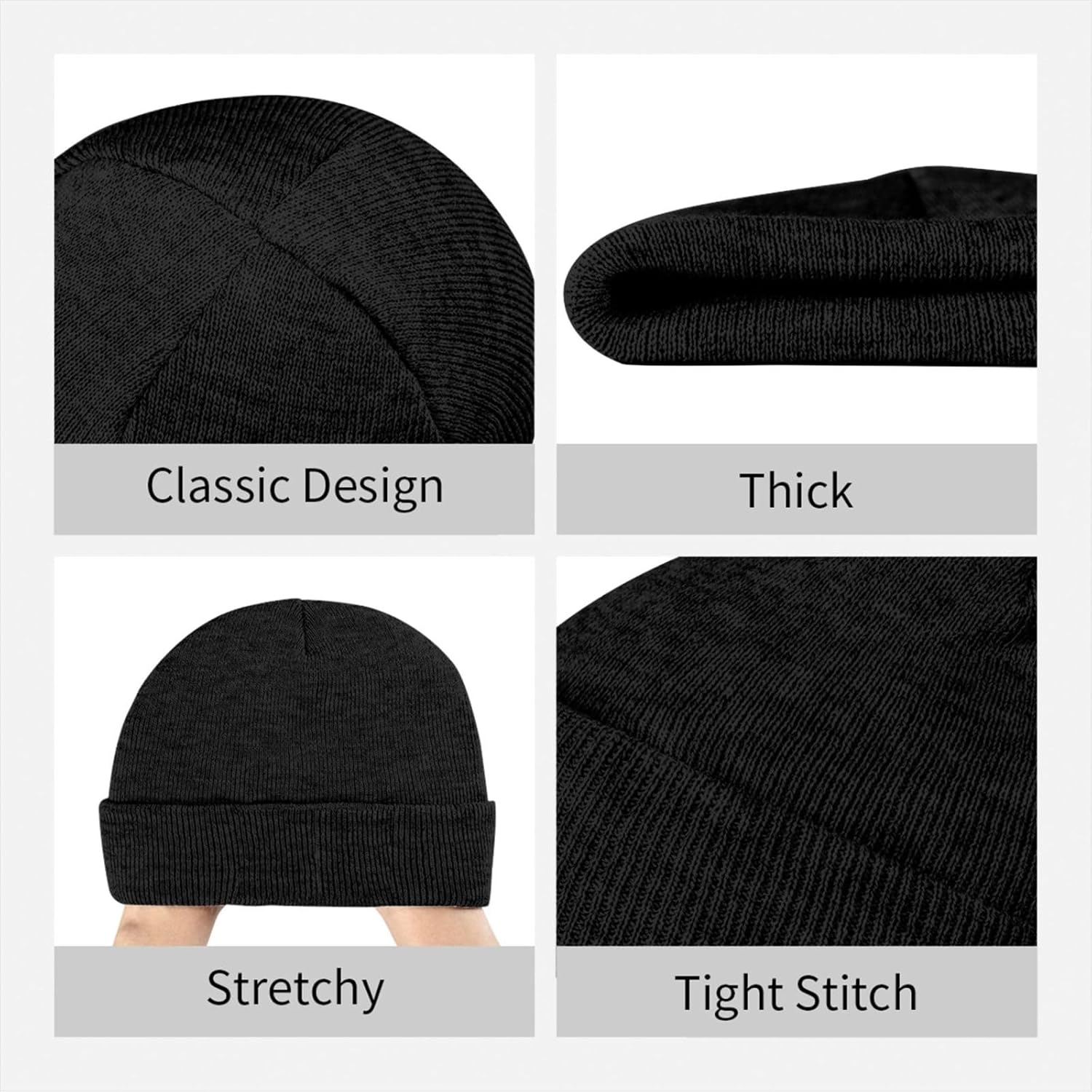 Beanie for Men, Stretchable Kn - Knit Beanie Hat Warm のレビューと価格