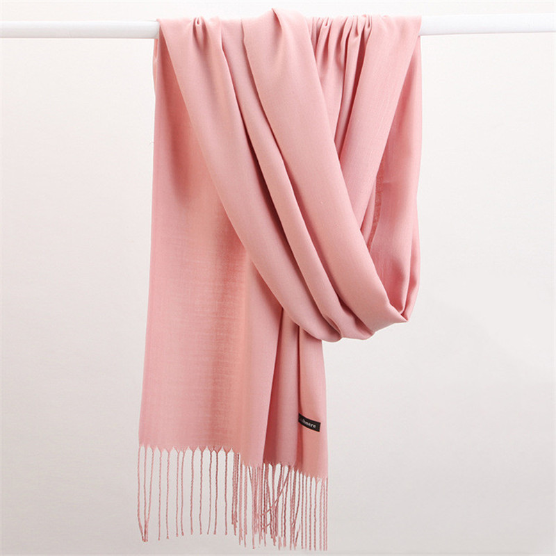 Fashion Solid Color 2023 Women - Cashmere Pashmina Wrap のレビューと価格