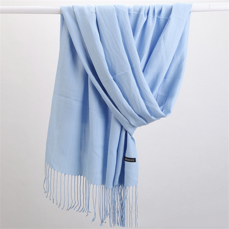 Fashion Solid Color 2023 Women - Cashmere Pashmina Wrap のレビューと価格