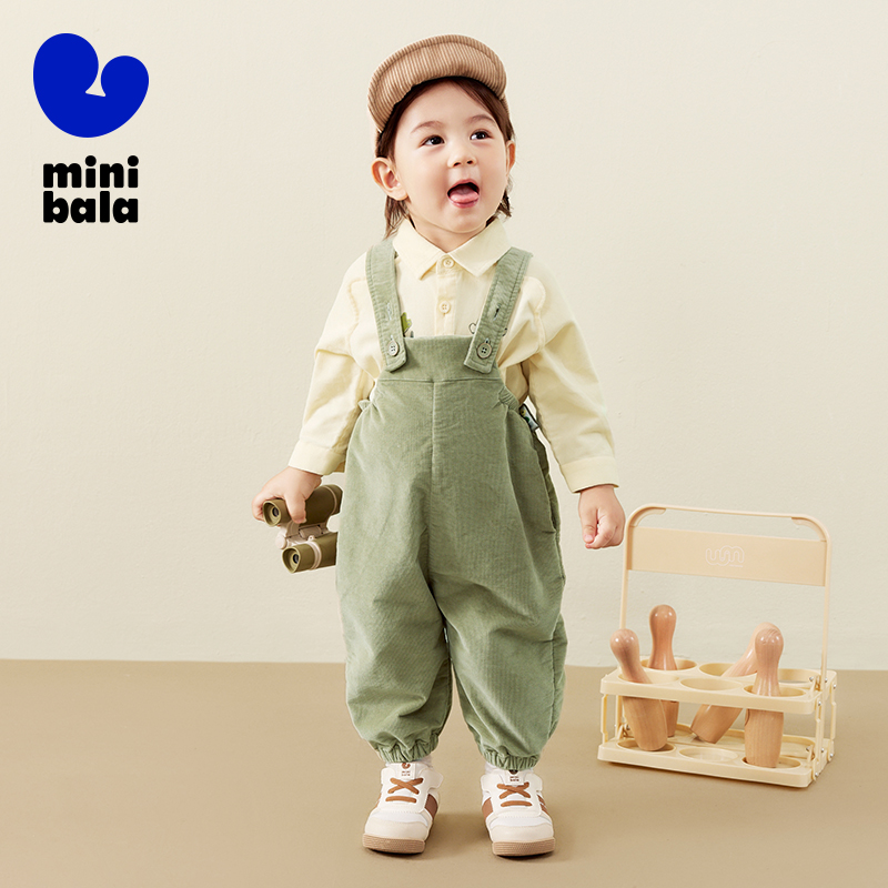 Mini Bala Kids Overalls Boys G - Corduroy Pant Warm のレビューと価格
