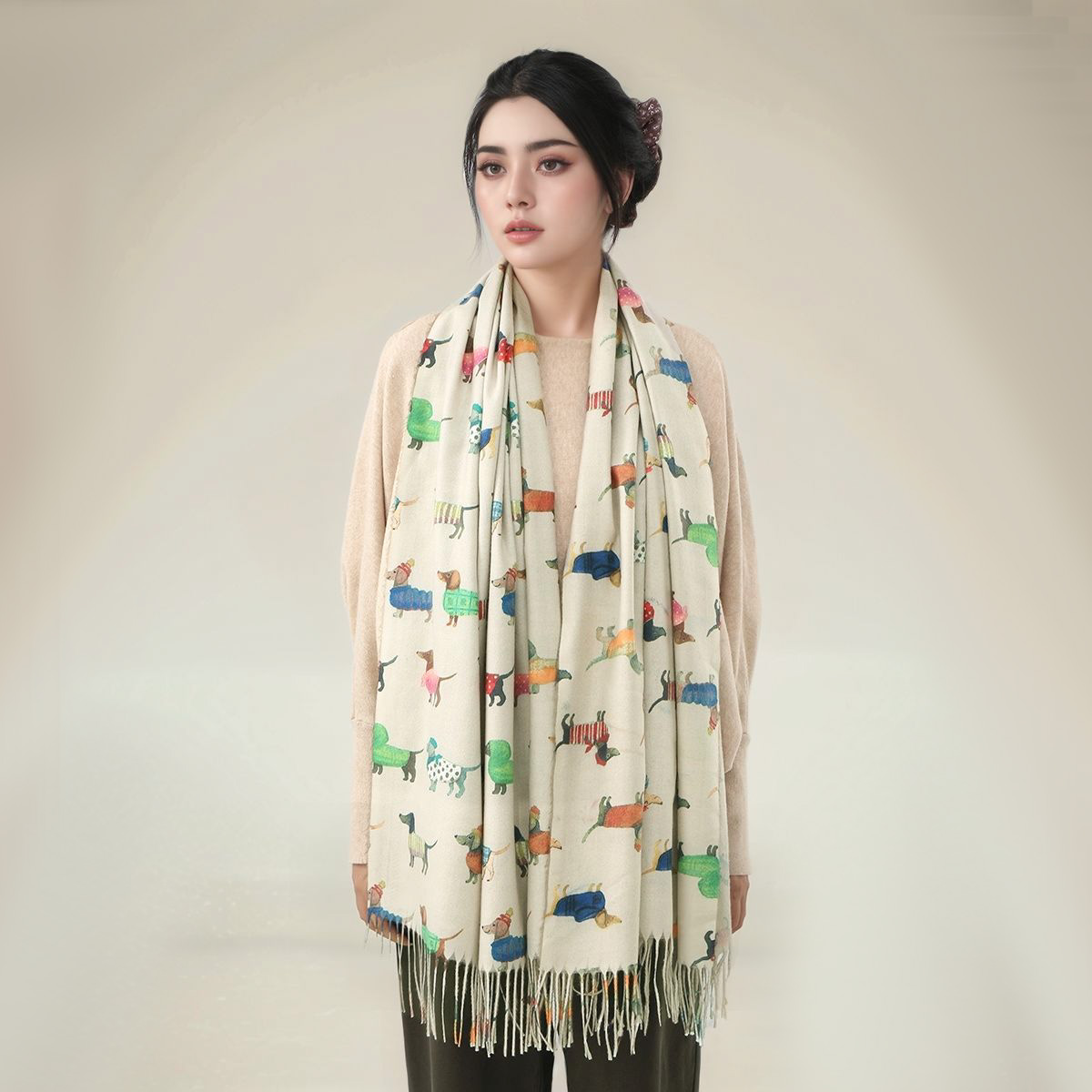New Cashmere Scarf Shawl Dachs - Cashmere Pashmina Wrap のレビューと価格