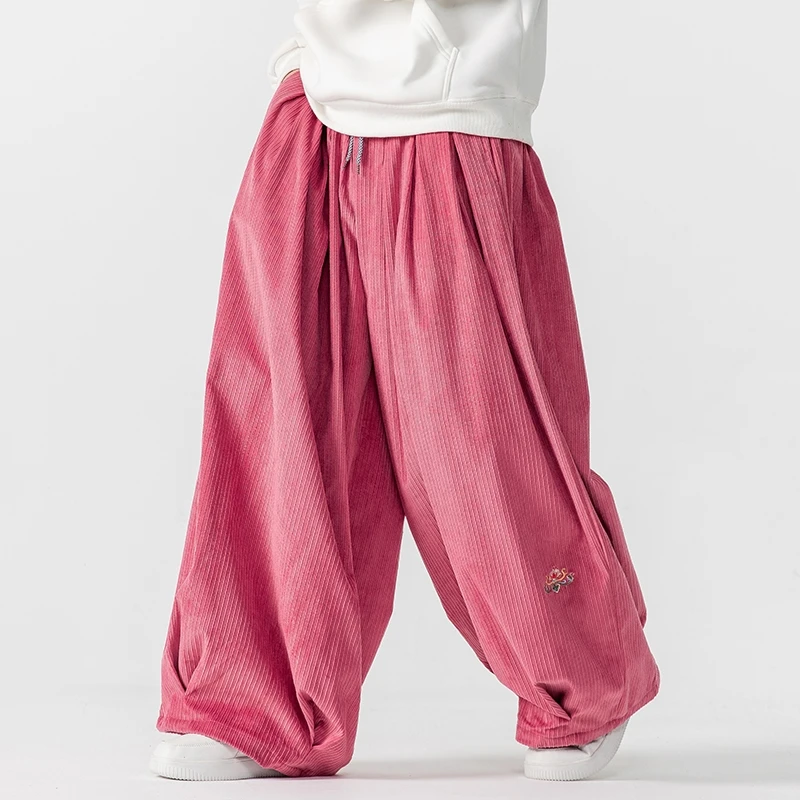 Men Corduroy Wide Leg Pants Me - Corduroy Pant Warm のレビューと価格
