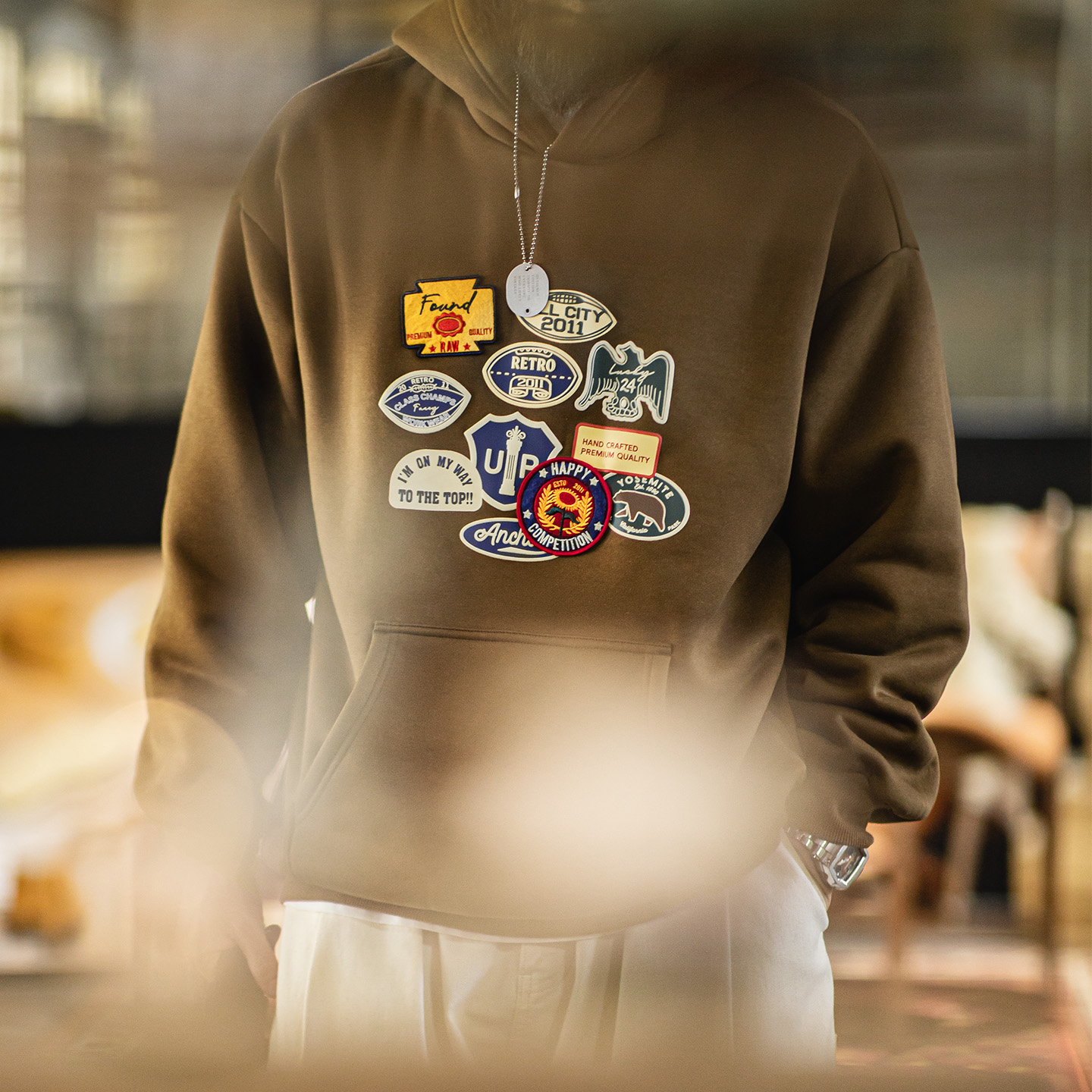 Maden Vintage Men's Embroidere - Sherpa Hoodie Fleece のレビューと価格