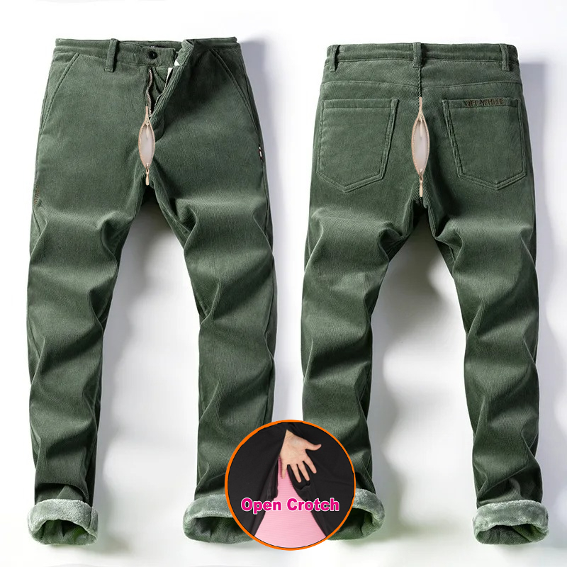 Open Crotch Men Fall Winter Fl - Corduroy Pant Warm のレビューと価格