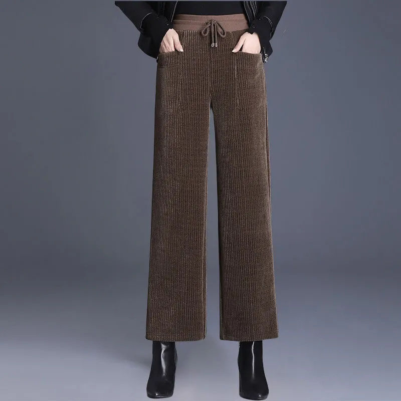 Autumn Winter Corduroy Wide Le - Corduroy Pant Warm のレビューと価格