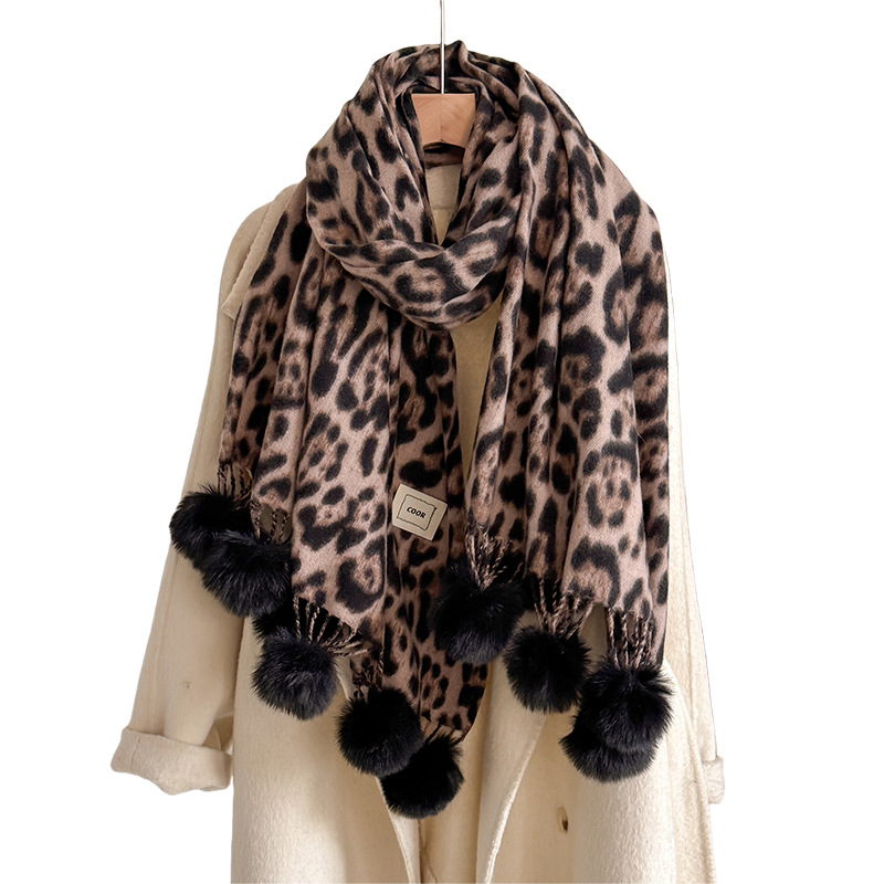New Luxury Winter Leopard Two- - Cashmere Pashmina Wrap のレビューと価格