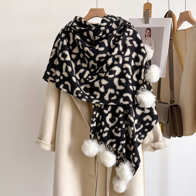 New Luxury Winter Leopard Two- - Cashmere Pashmina Wrap のレビューと価格