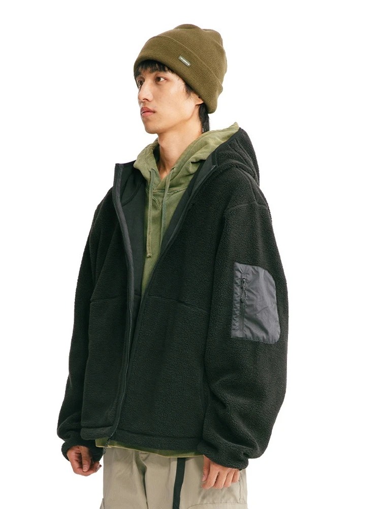 Mens Hoodie Autumn Winter Cott - Sherpa Hoodie Fleece のレビューと価格