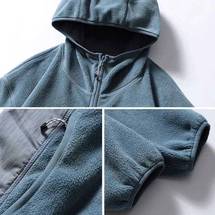 Mens Hoodie Autumn Winter Cott - Sherpa Hoodie Fleece のレビューと価格
