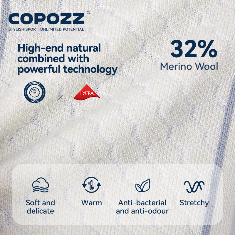 COPOZZ New Winter Ski Socks Me - Thermal Sock Wool のレビューと価格