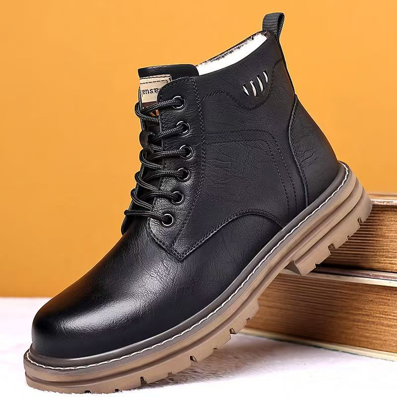 Men's Winter New Leather High  - Waterproof Winter Boot のレビューと価格