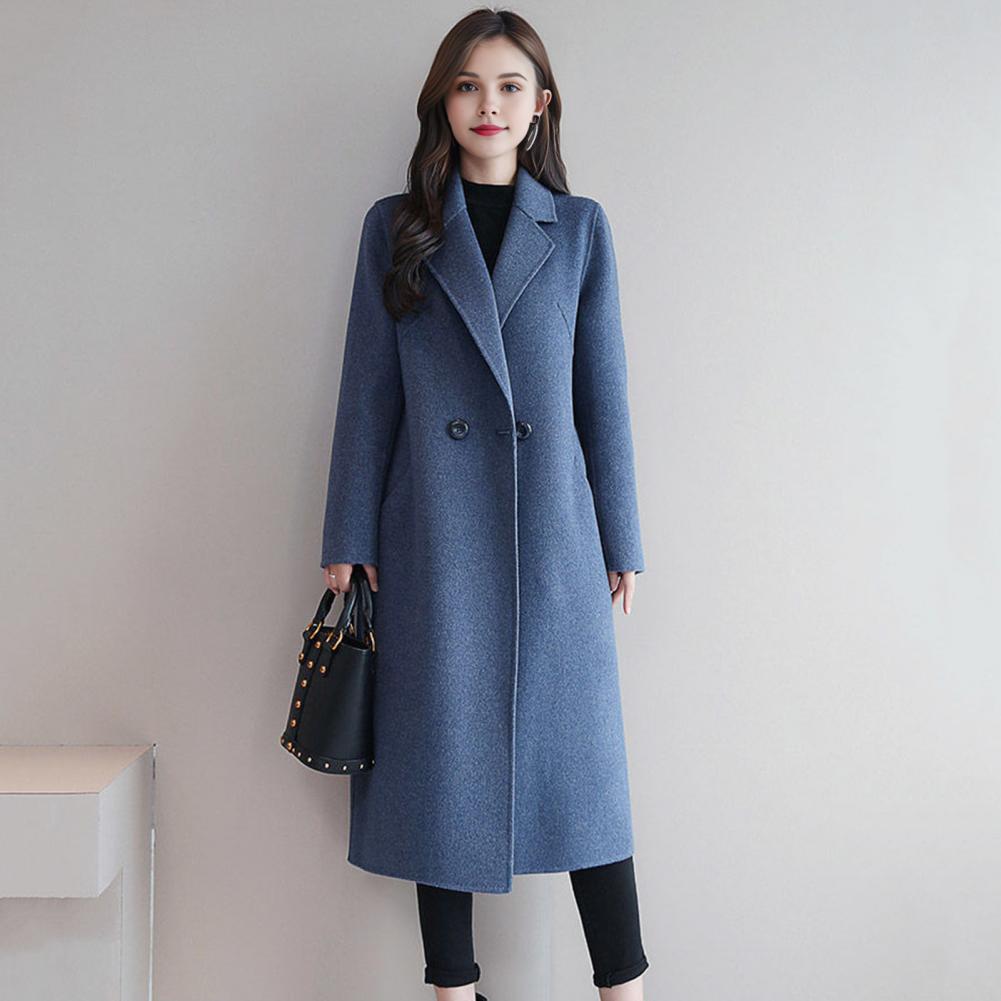 2025 Elegant Women Woolen Coat - Wool Coat Peacoat のレビューと価格