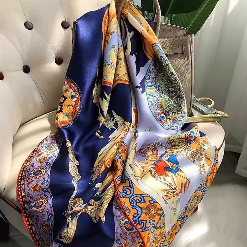 BYSIFA|Blue Luxury Femmes 100% - Shawl Wrap Winter のレビューと価格