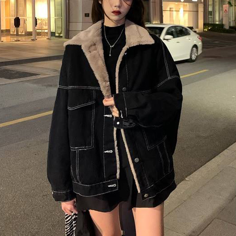 Women Denim Coat Thick Lapel S - Down Jacket Packable のレビューと価格