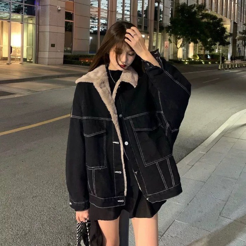 Women Denim Coat Thick Lapel S - Down Jacket Packable のレビューと価格
