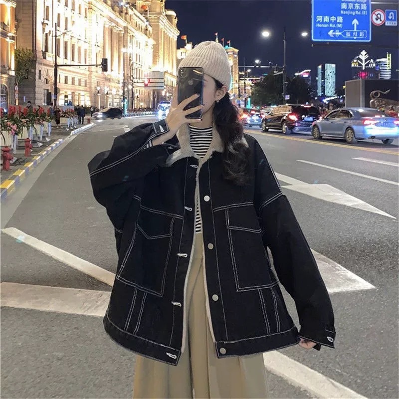 Women Denim Coat Thick Lapel S - Down Jacket Packable のレビューと価格