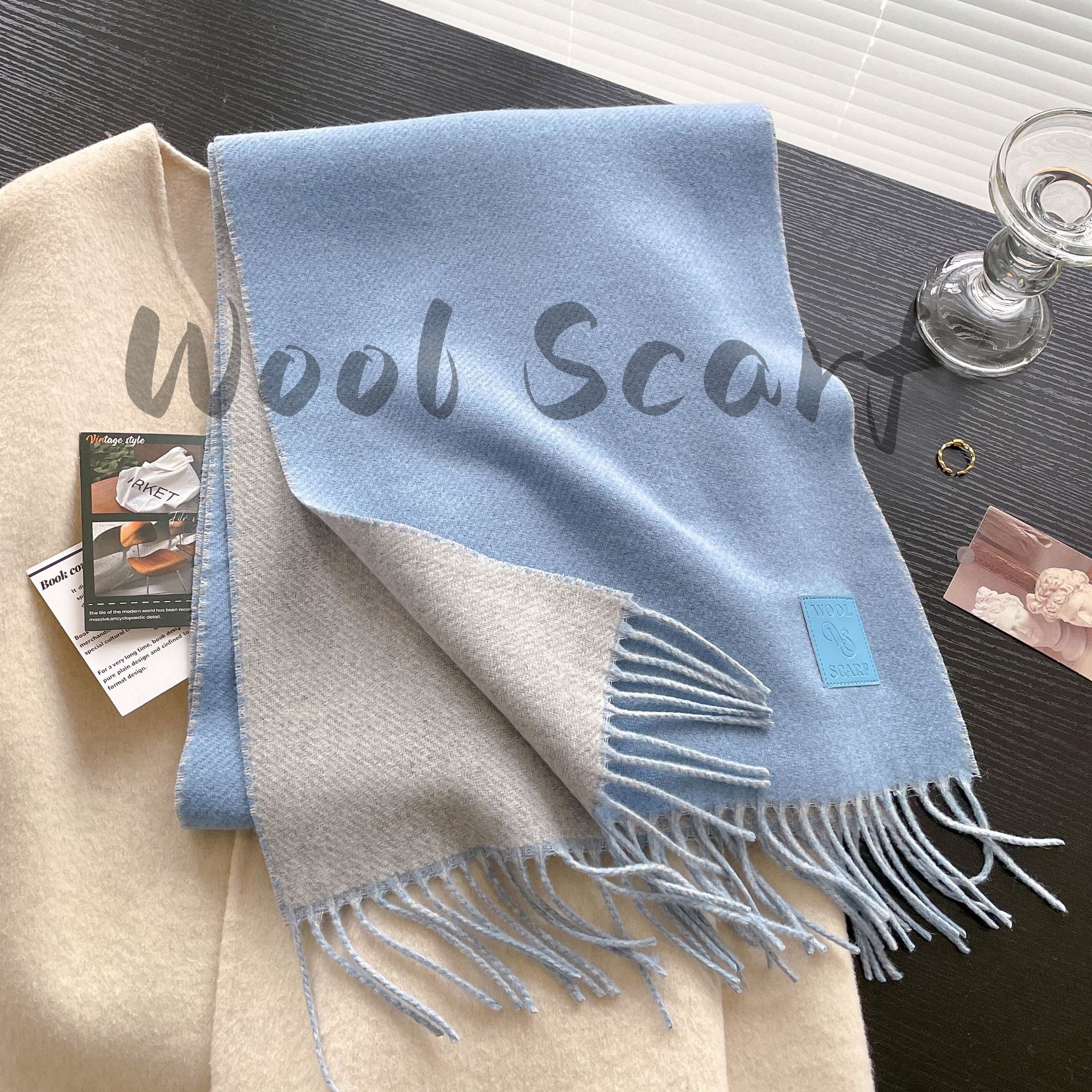 NEW Wool Winter Thick Warm Sca - Cashmere Pashmina Wrap のレビューと価格