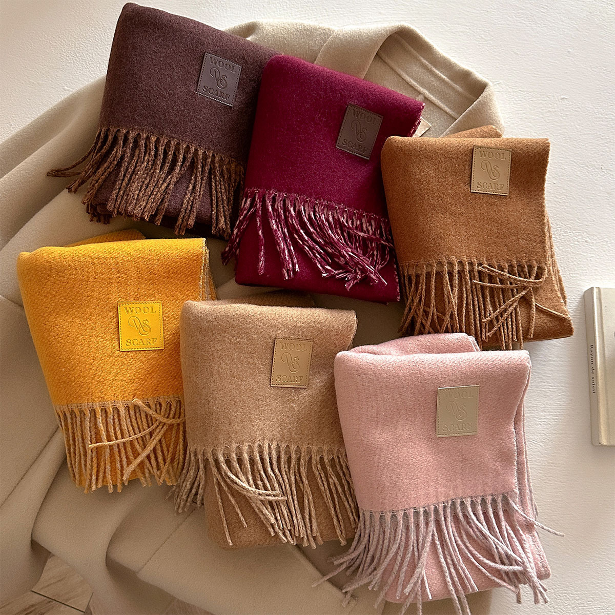 NEW Wool Winter Thick Warm Sca - Cashmere Pashmina Wrap のレビューと価格